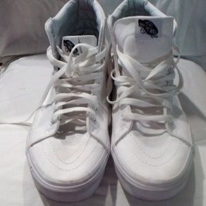 White High Top Vans Skaters size 10
